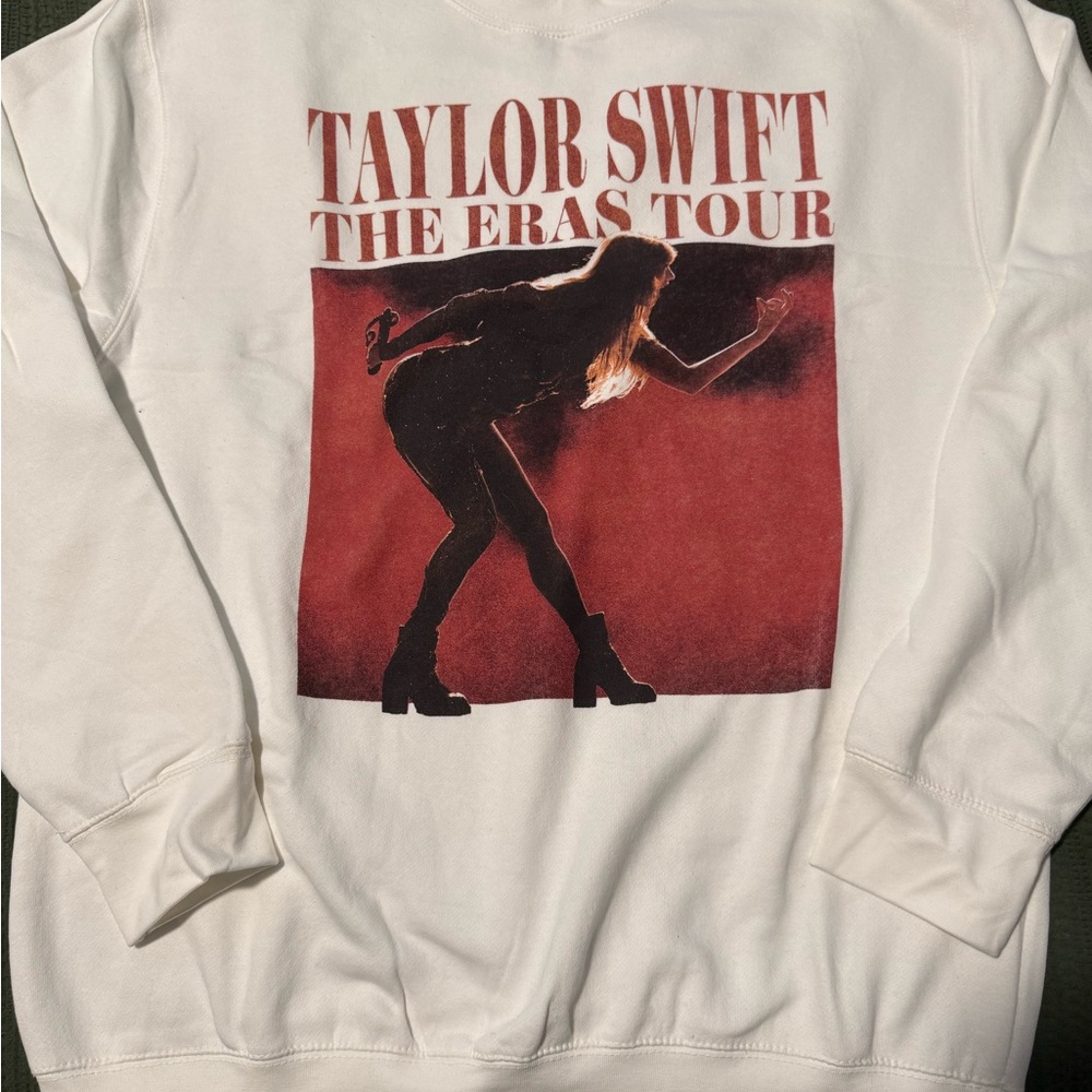White Taylor Swift The Eras Tour Sweatshirt